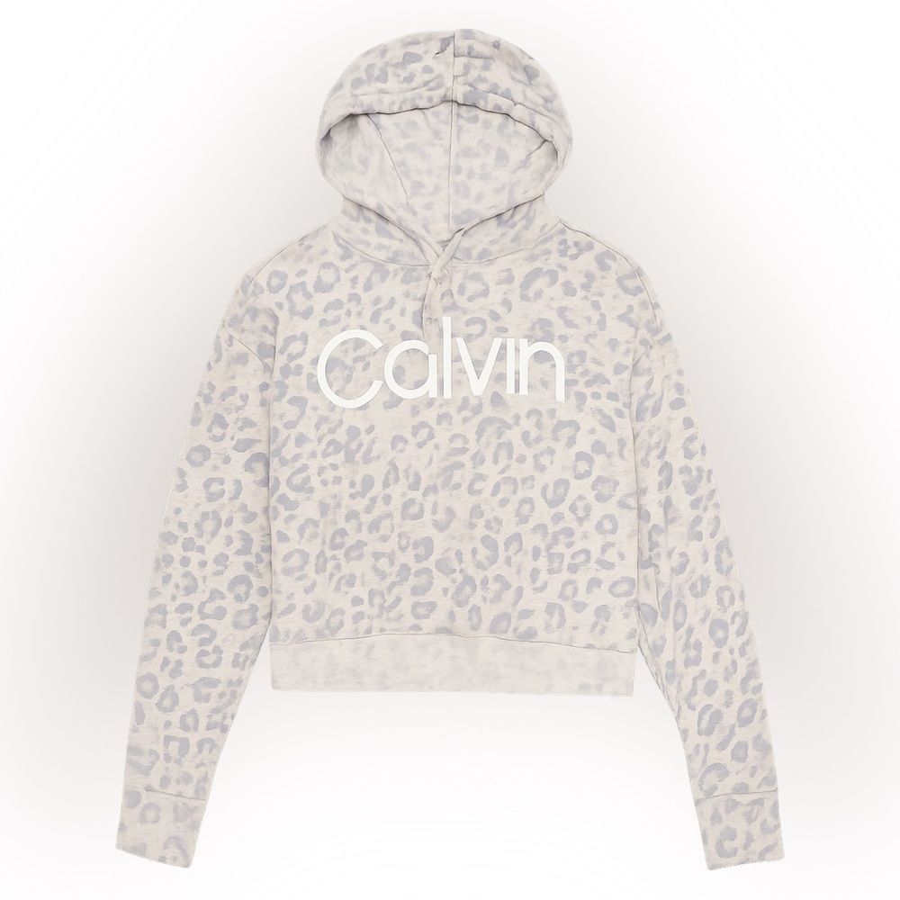 Calvin Klein Women’s Gray Animal Print Hoodie